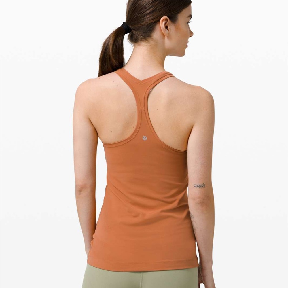 Lululemon Racerback Tank Top - color: desert sun